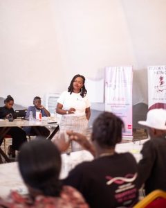 Angela Kioko, BCN Make Way Programme Officer, facilitating during the ISJA lobby and advocacy activity.