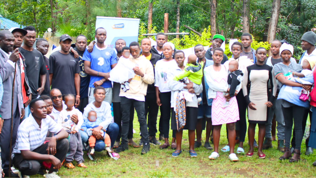 Make Way youth champion during the ICSC scoring process in Muhoroni- Kisumu County